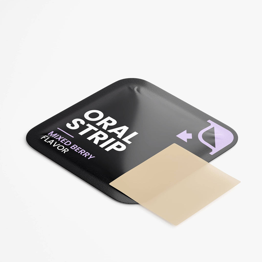 SACRAHAUS appetite suppressant strips in mixed berry flavor for effective weight management