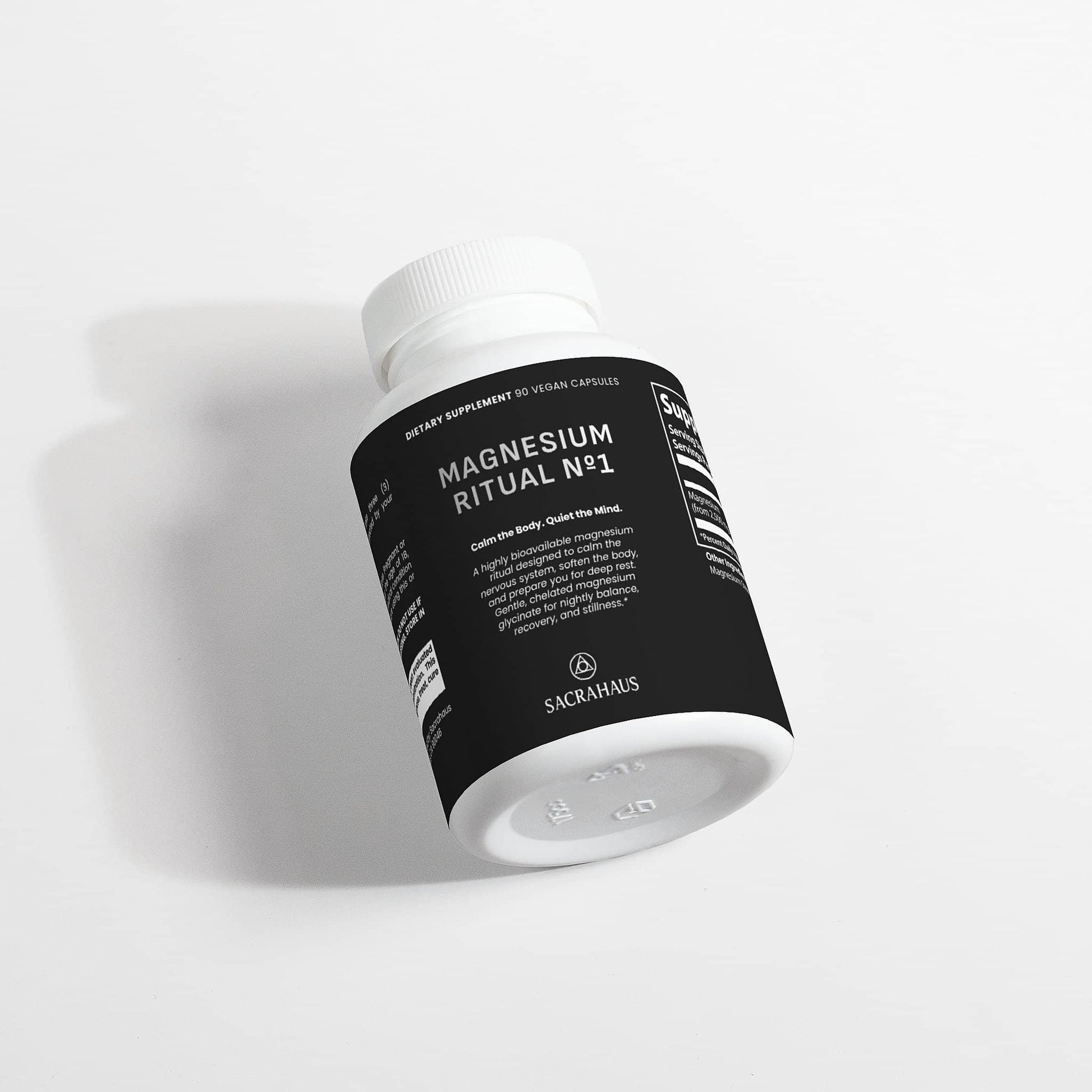 SACRAHAUS Magnesium Ritual No 1 Vegan Capsules for Optimal Health Magnesium Glycinate Vegan Supplement
